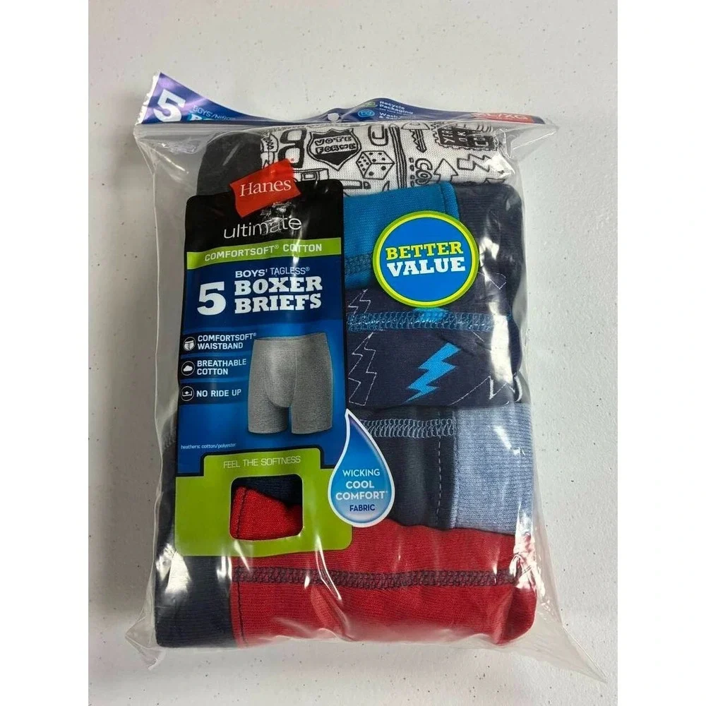 Hanes Men's Ultimate Comfortsoft Cotton 5 Boxer Brief XL